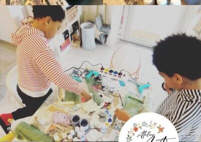 création pour pâques au café créatif d'annemasse