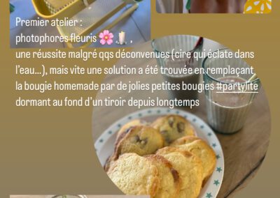 bougie créative fait à l'atelier cart café créatif à annemasse et ambilly